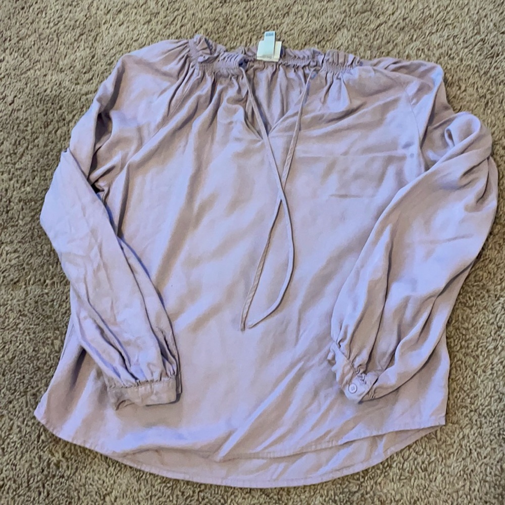 Long sleeve blouse - purple